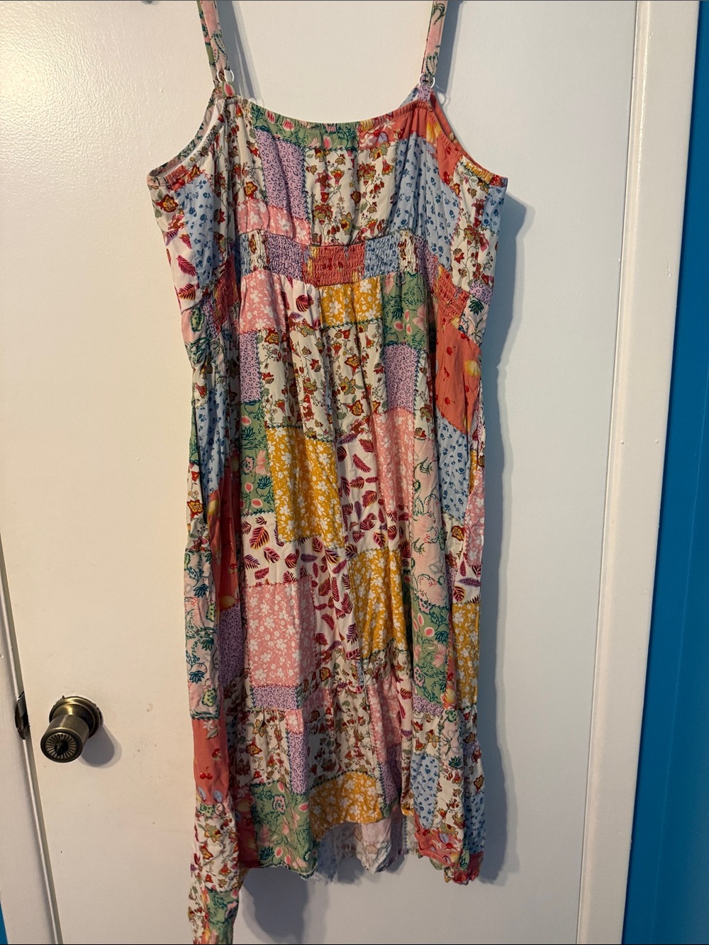 Woman’s 14-16 Bloomchic Patchwork Floral Sundress - Multicolor - Picture 5 of 8